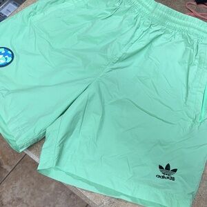 aqua Adidas shorts